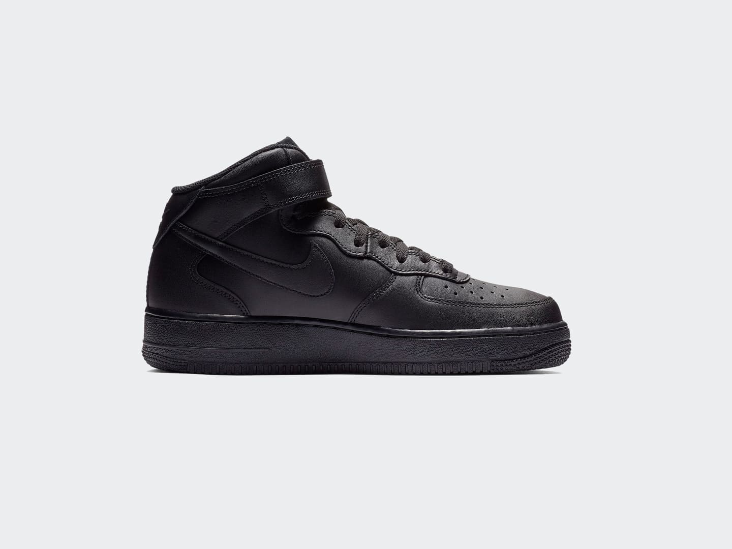 nike air force mid 07 black